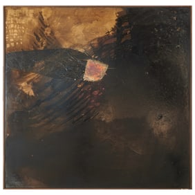 Murray Jones, Black and Gold #2, mixed media
