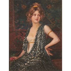 Robert Volcker, Portrait, oil on board