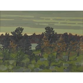 Bruno Bobak, Taymouth, oil on canvas
