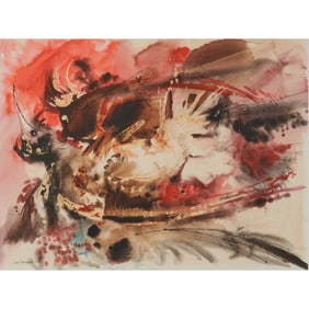 David Blackwood, Bird, watercolor
