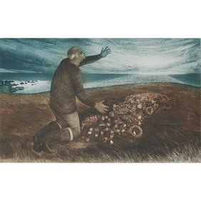 David Blackwood, Sept 3: Uncle Dan...,aquatint etching
