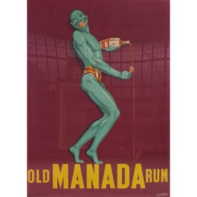 Old Manada Rum, French Advertising Poster