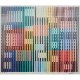 Yaacov Agam, New Years Day, agamograph