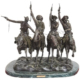 Frederic Remington, Coming Through the Rye, bronze
