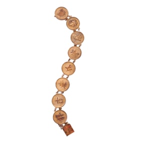 Chinese 10k Yellow Gold Bracelet.