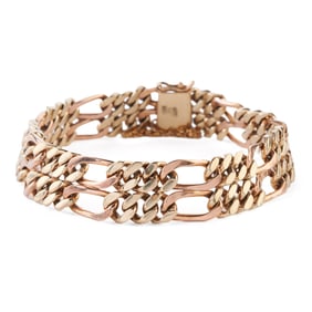 14k Yellow and Rose Gold Bracelet.