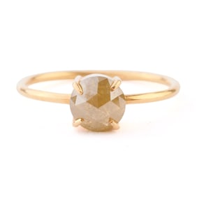 Diamond, 18k Yellow Gold Ring.