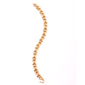 24k Yellow Gold Bracelet.