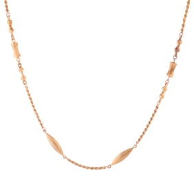 14k Yellow Gold Necklace.