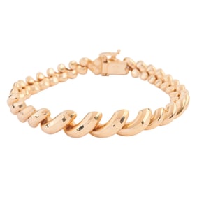 14k Yellow Gold Bracelet.