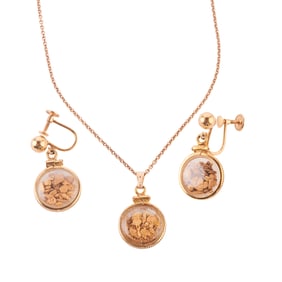 Gold Nugget, 14k Yellow Gold, Gold-Filled Jewelry Suite