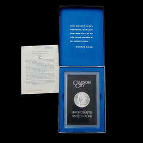 US 1883 CC Silver Morgan Dollar with Box GSA and COA