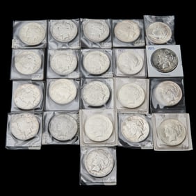 US Peace Dollars (21) Common Dates