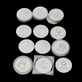 Fine Silver Rounds (20) & 3 Commemorative Silver Coins