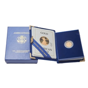 US 1989 $5.00 American Eagle Gold Proof Coin
