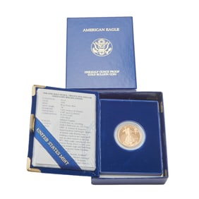 US 1996(W) $25 1/2 Ounce American Eagle Gold Proof Coin