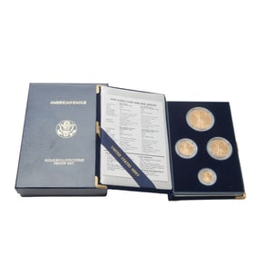 US 1990 (W) Proof Gold Four Coin Set in Original Box