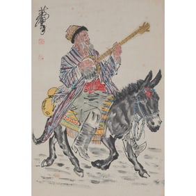 Attributed to Huang Zhou (1925-1997), Painting Scroll