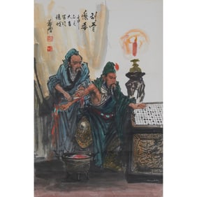 ZHANG YIQIAN(1937-2001), Three Large Painting Scrolls