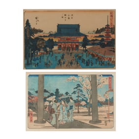 UTAGAWA HIROSHIGE (1797-1858), Two Woodblock Prints