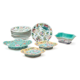 Group of Chinese Famille Rose Items