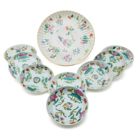 Group of Chinese Famille Rose Porcelains