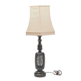 Japanese Bronze Vase Mounted as Lamp