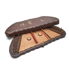 Thai Instrument Khim in a Wooden Box