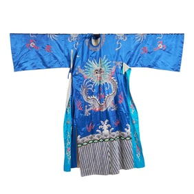 Blue Ground Chinese Robe