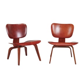 Pair of Eames LCW Lounge Chairs