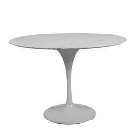 Saarinen Tulip Style Round Marble Top Table