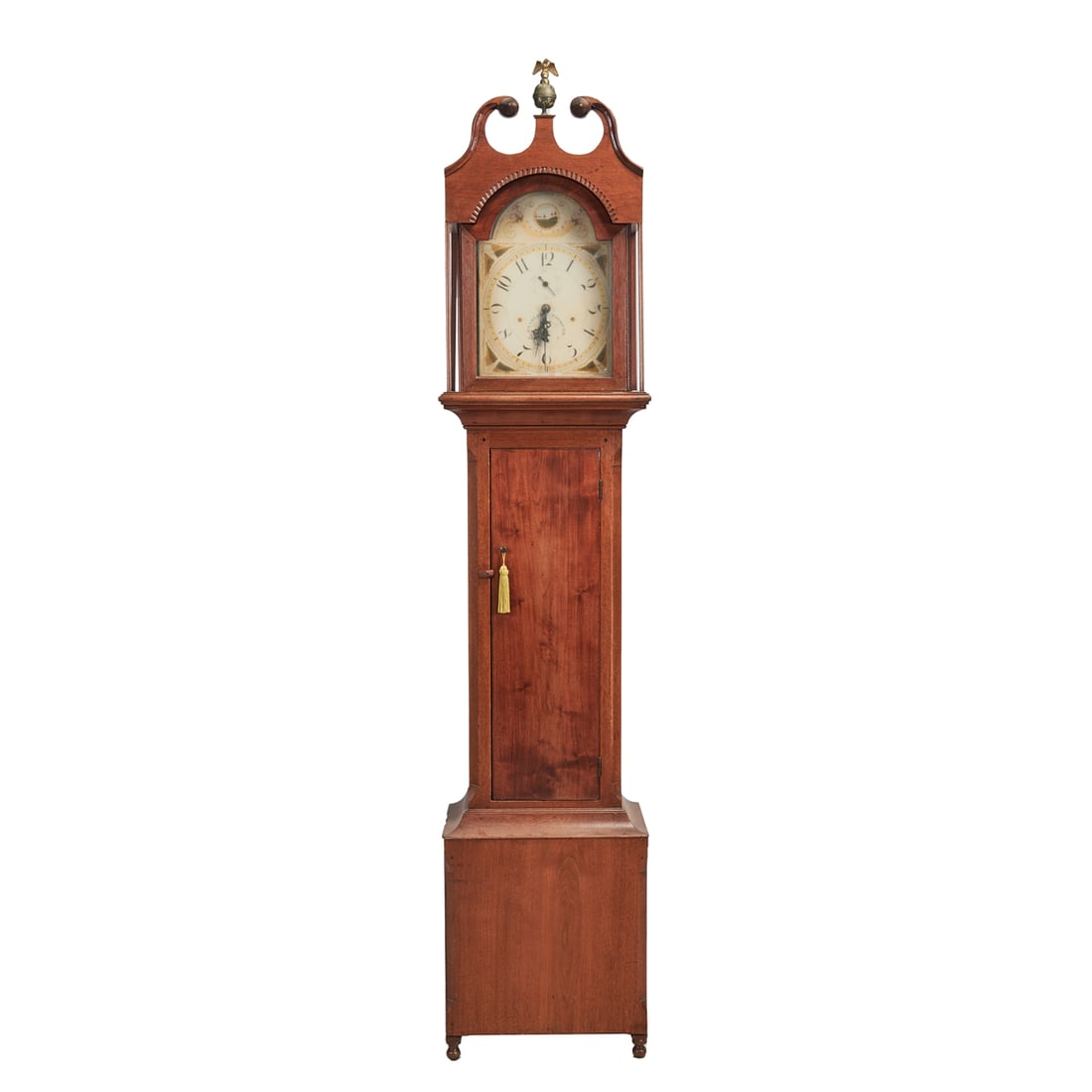 19th Century Silas Hoadley Walnut Tall Case Clock (1 of 4)
