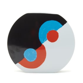Sonia Delaunay "Helice" Porcelain Vase for Artcurial