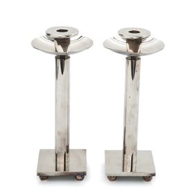 Pair of Richard Meier for Swid Powell Candlesticks