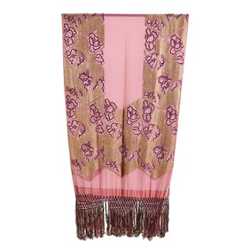 French Art Deco Henri Bertrand Embroidered Shawl