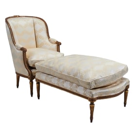 Louis XVI Style Giltwood Duchesse Brisee