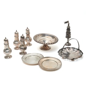 Collection of Silver Items Incl Besamim Spice Tower