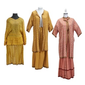 Three Modern Indian Dress Ensembles