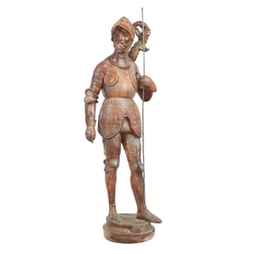 Terracotta Statue of "Bois Guillbert" From Ivanhoe
