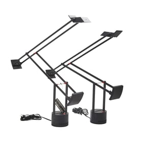 Pair of Richard Sapper for Artemide Tizio Table Lamps