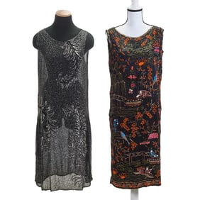 Two Black Flapper Dresses