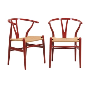 Pair of Danish Carl Hansen & Son Wishbone Chairs
