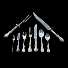 Reed & Barton Burgundy Pattern Sterling Flatware Set