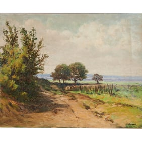 William Franklin Jackson, Landscape, oil on canvas