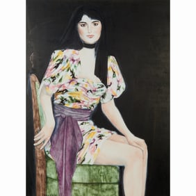 Christine Rosamond, Portrait of Theresa, watercolor