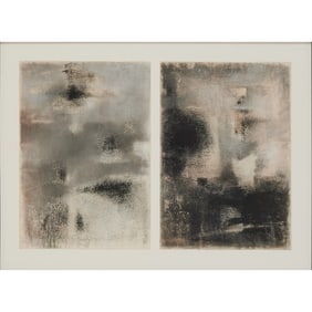 Murray Jones, Untitled (Diptych), pastel on paper