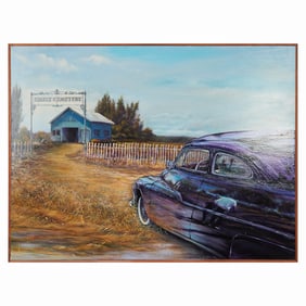 William Rushton, Likely Cemetery, oil on canvas