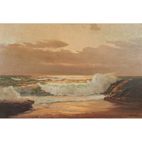 Robert E. Wood, Setting Sun, oil on canvas