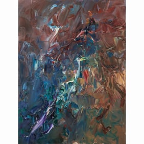 Ping Chen, Abstract, oil on canvas