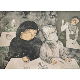 Jose Luis Cuevas, Los Papeles de Salzar, lithograph